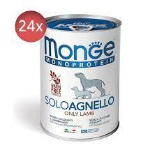 Hrana caini adulti pate MONGE Monoprotein cu Miel-24x400g [1]