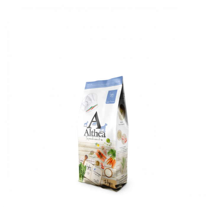 Hrana completa pentru caini supraponderali cu carne de vita, miel, pui si somon, Althea Light mini-2 kg [2]