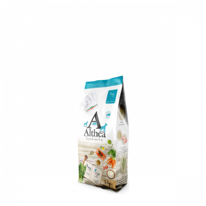 Hrana completa,superpremium, pentru intretinerea cainilor adulti cu somon. Althea Mare mini-2Kg [2]