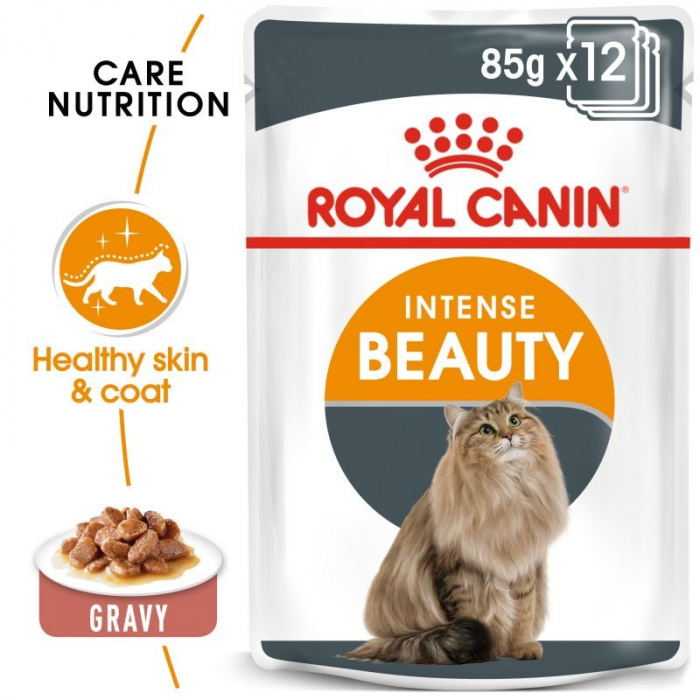 Hrana umeda pisica in sos Intense Beauty Care Adult Royal Canin 12 x 85 g [2]