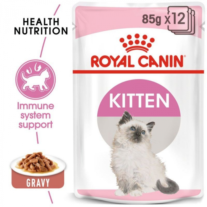 Hrană umedă pisici junior Kitten Instinctive în sos Royal Canin 12X85g [2]