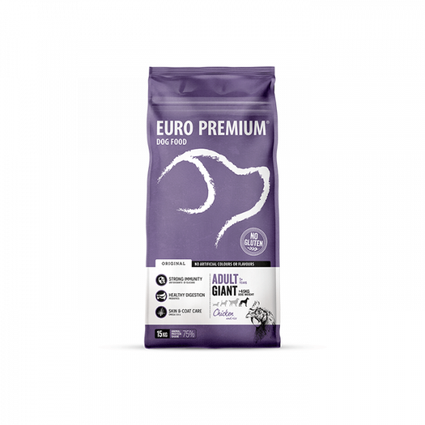 Hrană uscată pentru câini, Euro Premium Giant Adult, Pui & Orez, 15 kg [2]