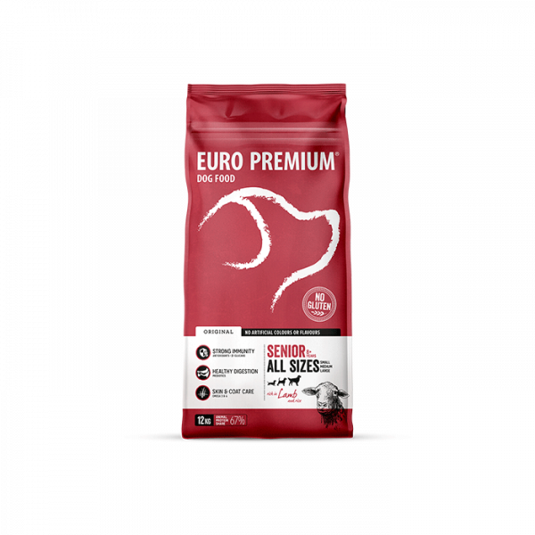 Hrana uscata caini, Euro Premium Small / Medium / Large Senior, Miel si Orez-12kg [2]