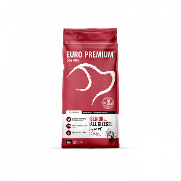 Hrana uscata caini, Euro Premium Small / Medium / Large Senior, Pui si Orez-3kg [2]