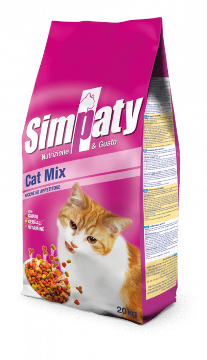 Hrana uscata premium pentru pisici adulte, Simpaty Cat Mix-20 kg [2]