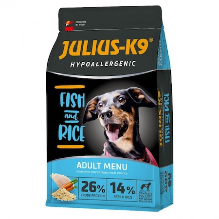 Julius K9 adult Hrana uscata hipoalergenic caini peste si orez 12 kg [2]