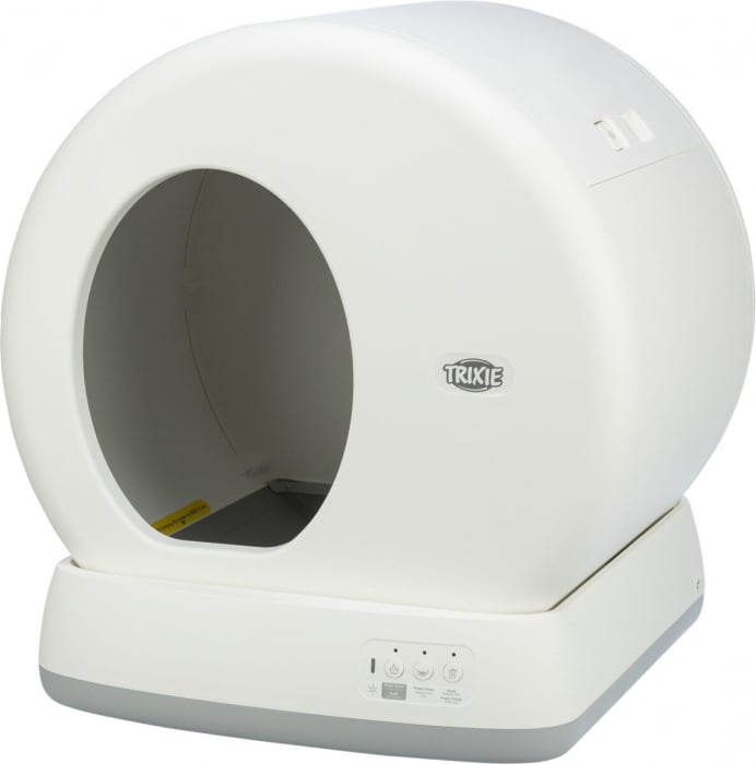 Litieră cu Autocurățare pentru Pisici, 53 x 55.5 x 52 cm, Alb - 40040 [1]