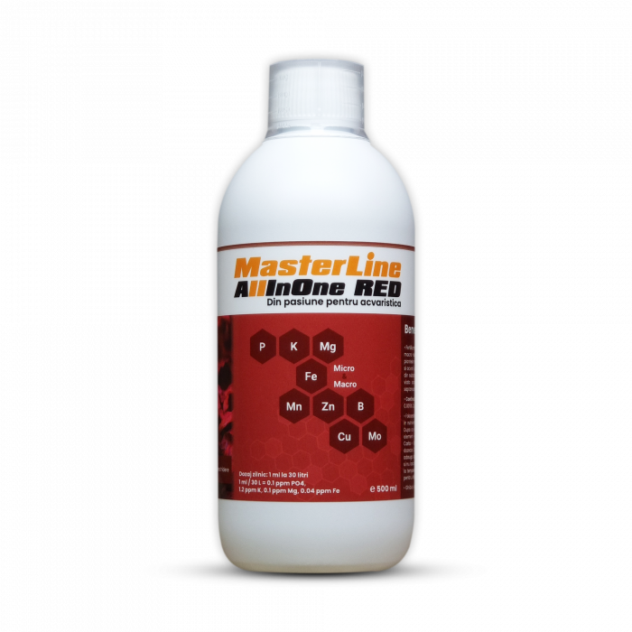 MasterLine All in One Red – 500 ml, Îngrășământ Complet pentru Plante de Acvariu [1]