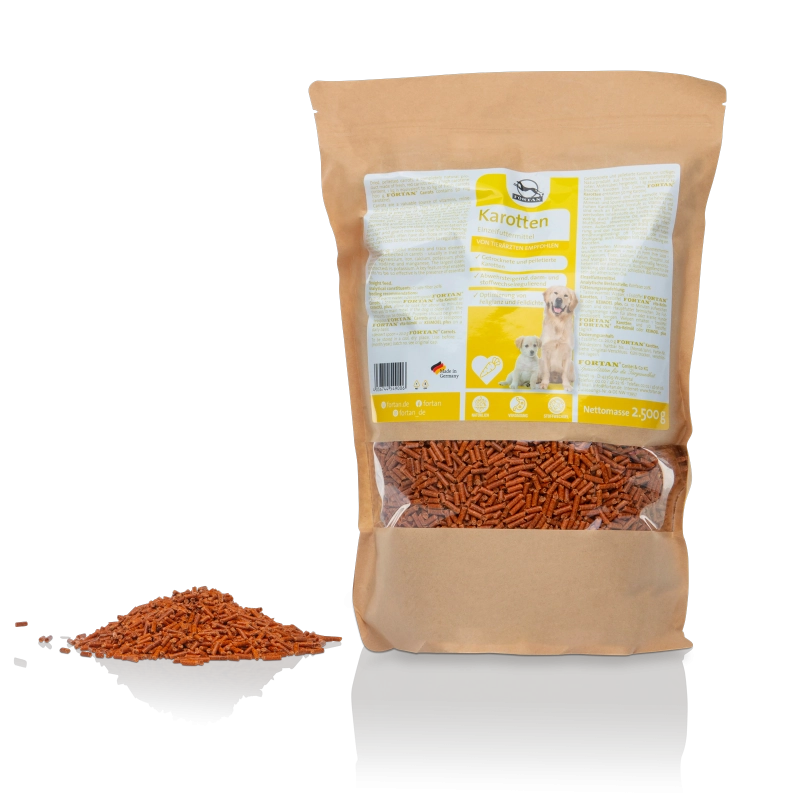 Morcovi pelete FORTAN 2.5kg – Supliment nutritiv natural pentru câini, bogat în caroten și nutrienți [2]