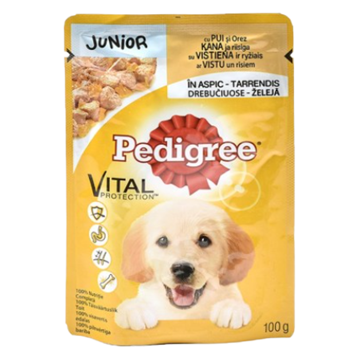 Pedigree, Junior-100g hrana umeda plic pentru catei [2]
