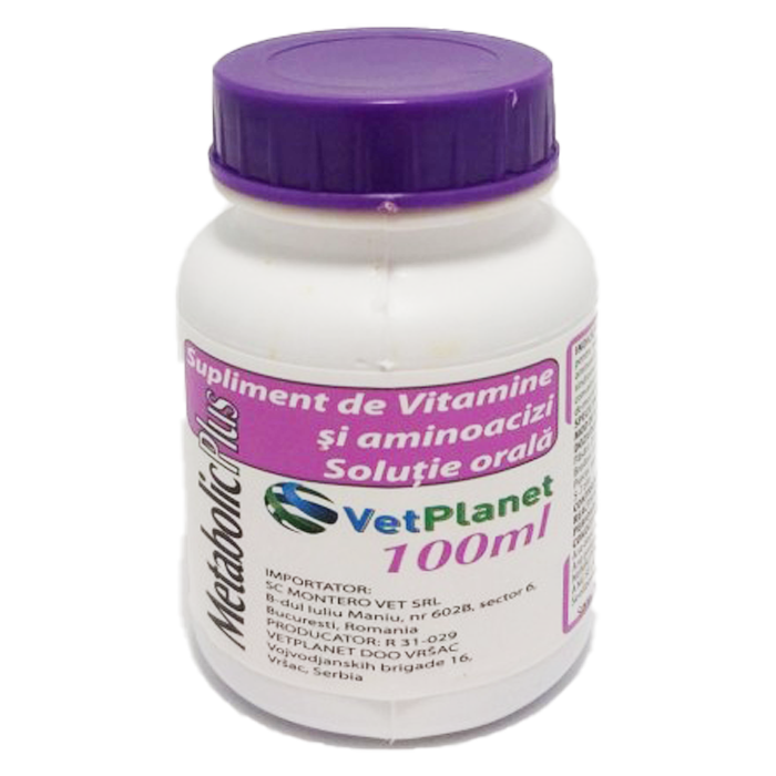 Supliment nutritiv pentru pasari si animele Metabolic Plus 100ml [2]