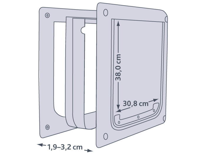 Trixie Usa Batanta Pentru Caini, 2-Way, M-XL: 39x45 cm [2]