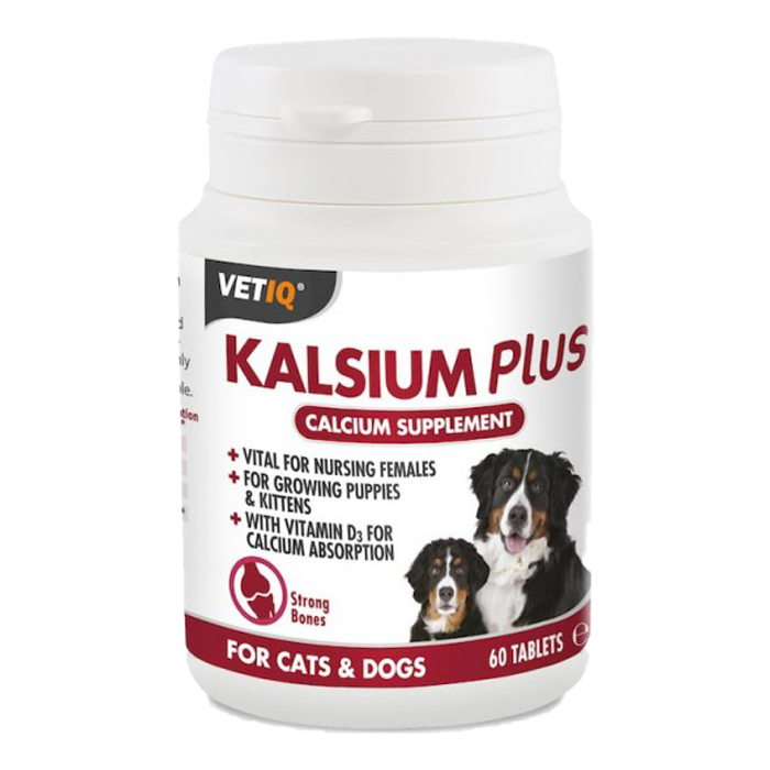 Vetiq Kalsium Plus Supliment de calciu crestere pisici si caini 60 Tablete [2]
