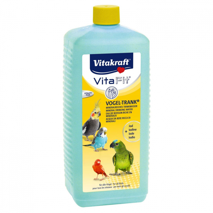 Vitakraft Aqua-Drink + Iod 500ml Supliment nutritiv pentru pasari exotice [2]
