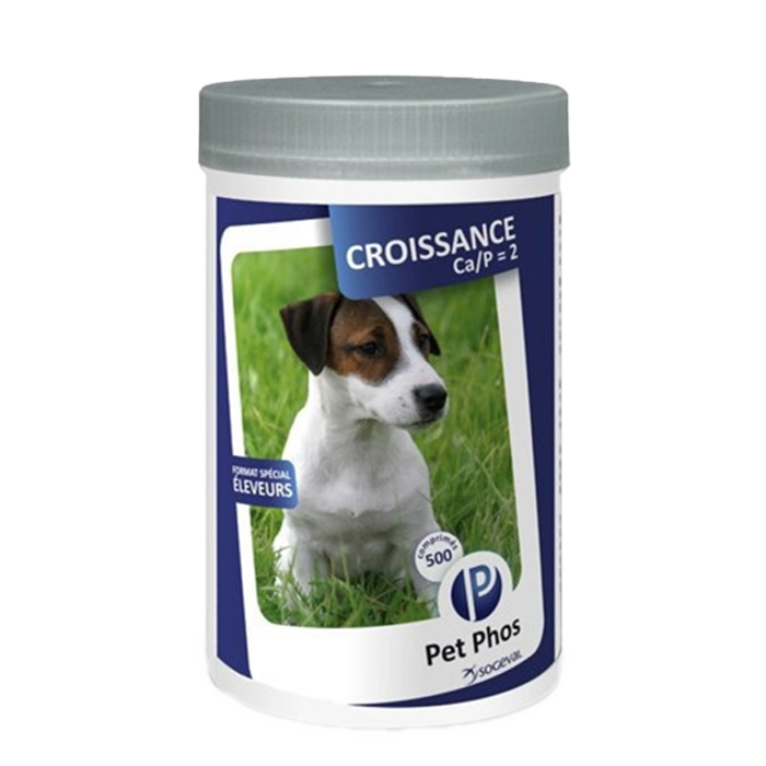 Vitamine pentru caini Pet Phos CroissanceCa/P 2 500 tablete [2]