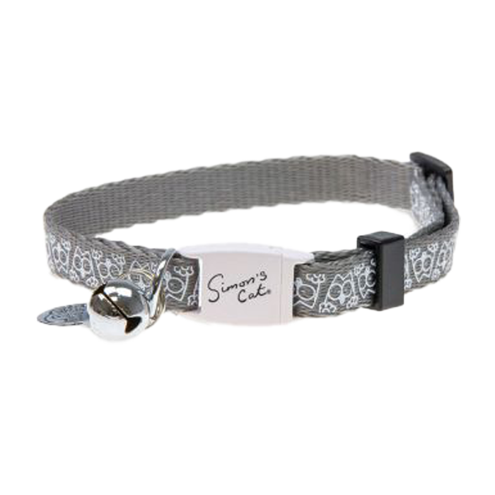 Zgardă decorativă pentru pisici, cu inscripție si clopotel , Simon's Cat [2]