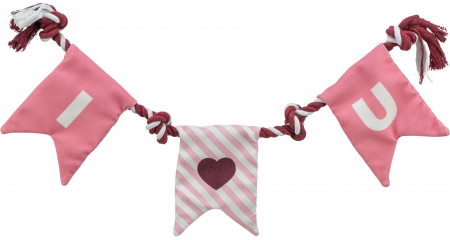 Accesorii caini - Jucarie Pentru Caini, Valentine's, Sfoara Cu Noduri, 50 cm, 9935261