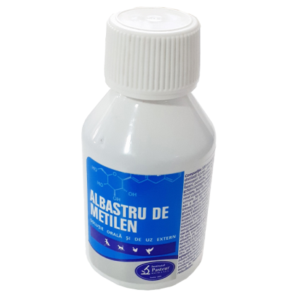 Suplimente nutritive si recompense - Albastru de metilen supliment natural pentru animale 100ml