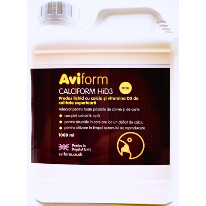 Suplimente nutritive - Aviform Calciform HiD3 Supliment pentru papagali 1000 ml