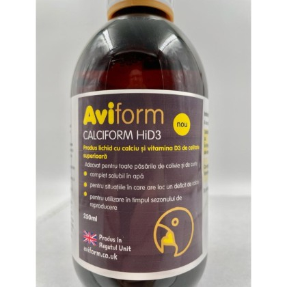 Suplimente nutritive - Aviform Calciform HiD3 Supliment pentru papagali 250 ml