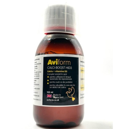 Suplimente nutritive - Aviform Calciu +D3 Calciboost HiD3 pasari exotice si porumbei 100 ml