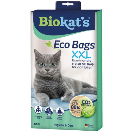 Biokat's Pungi ecologice xxl pentru litiera pisicii set 12 buc [1]