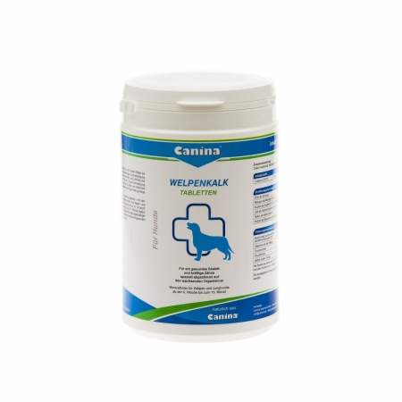 Canina Welpenkalk 350 tablete Supliment nutritiv de calciu si fosfor pentru caini junior [1]