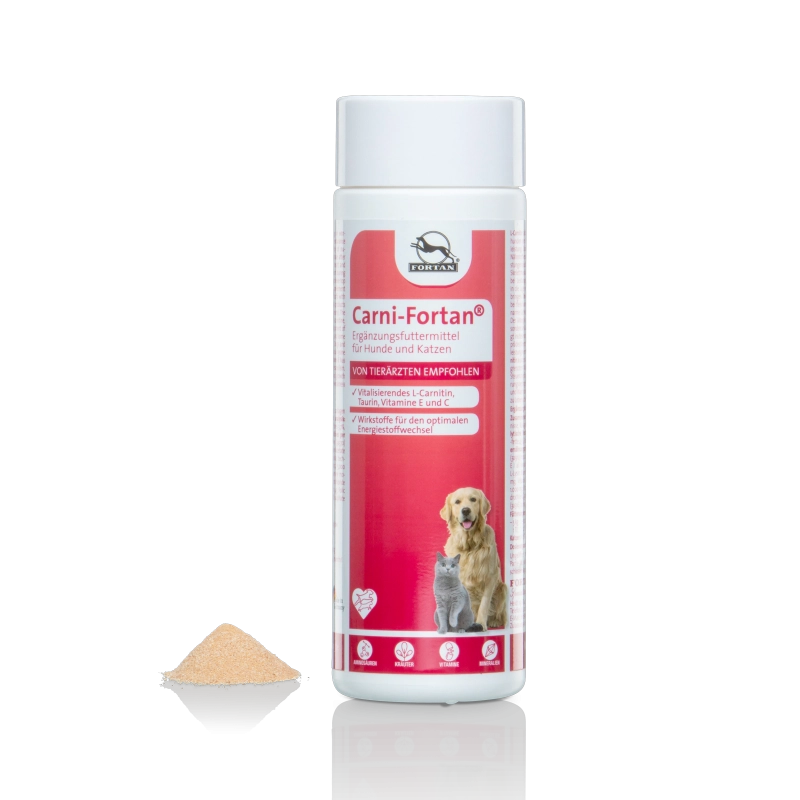 Carni-Fortan pentru câini și pisici – hrană suplimentară cu L-carnitină și taurină, 350g [1]
