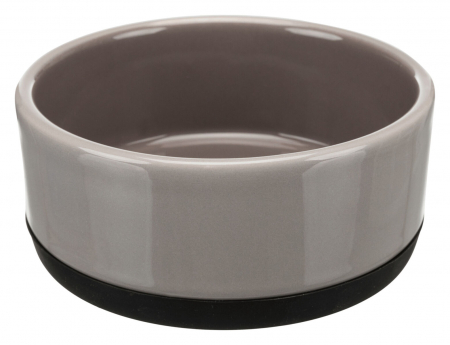 Accesorii caini - Castron Ceramic, Pentru Caini, 0.75 l/16 cm, Gri, 24361