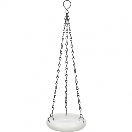 Accesorii - Castron Ceramic Pentru Pasari, 100 ml/ 12 cm, Alb, 57101