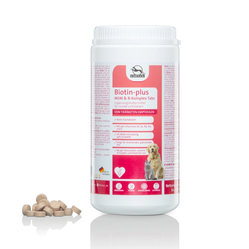 FORTAN Biotin-plus MSM pentru câini și pisici – Pentru piele, blană și gheare 1kg [1]