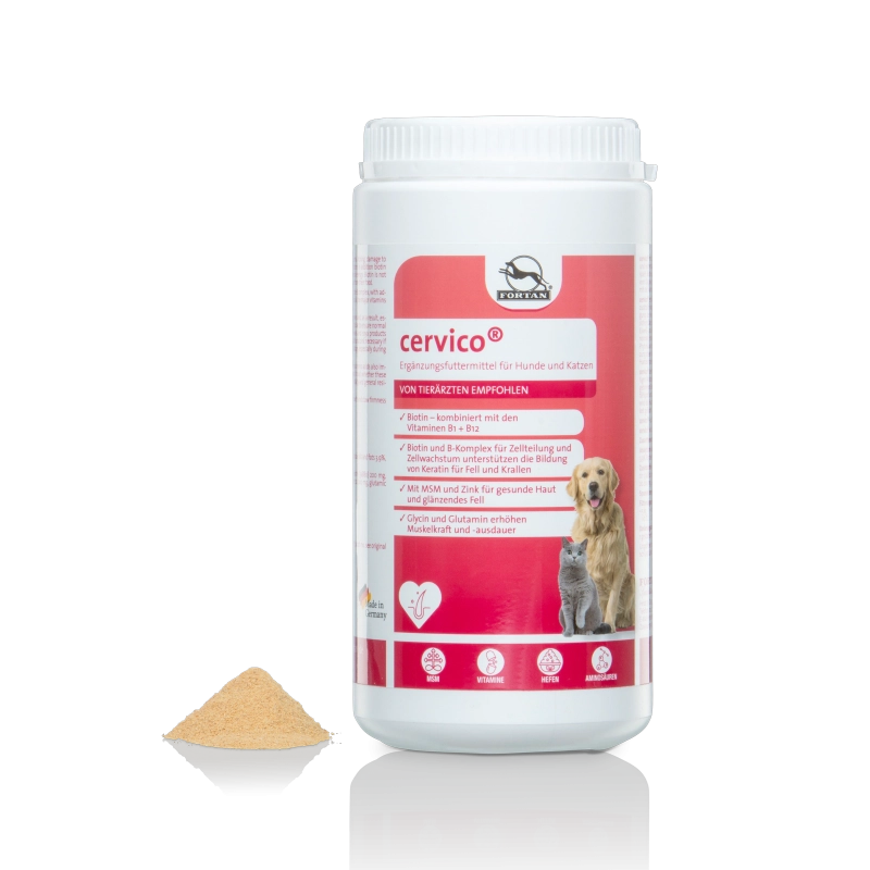 FORTAN Cervico pentru câini și pisici – Biotină, vitamine B și zinc pentru hrănire zilnică,900g [1]