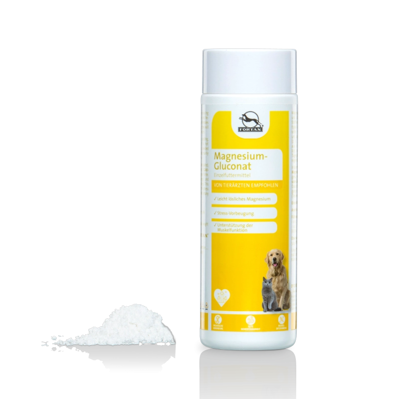 FORTAN Gluconat de Magneziu pulbere 300g – Supliment nutritiv pentru câini și pisici [1]