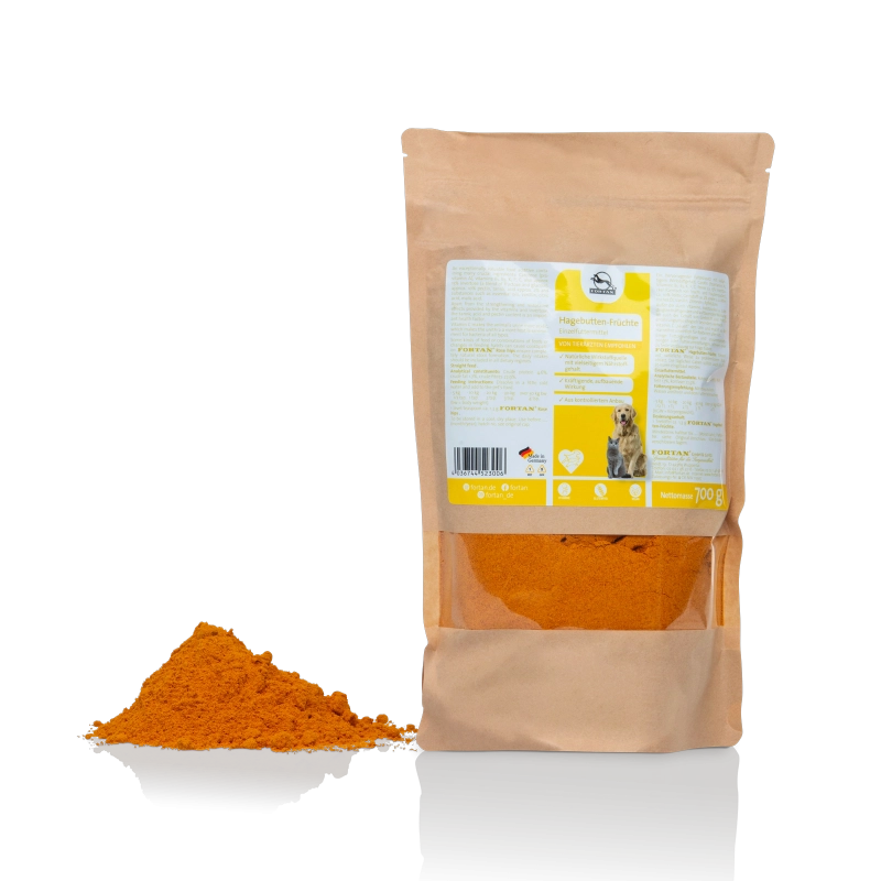 Fructe de măceșe FORTAN 700g – Supliment nutritiv pudră pentru câini [1]