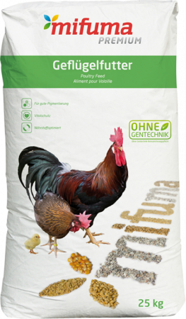Pasari de curte - Furaj pelet pentru pui crestere Mifuma Premium 25 kg