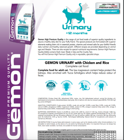 Gemon Urinary- 20 kg, hrana uscata pisici cu pui şi orez [2]