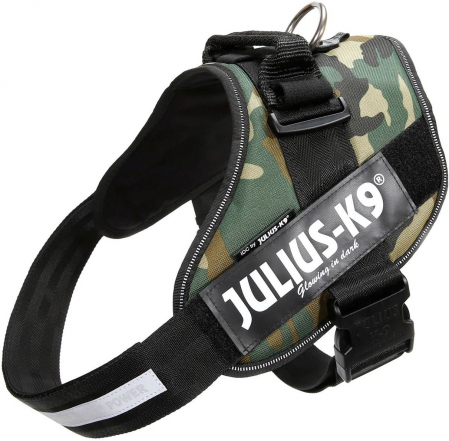 Caini - Ham Julius-K9 Idc, M: 58-76 cm/40 mm, Camuflaj, 14844