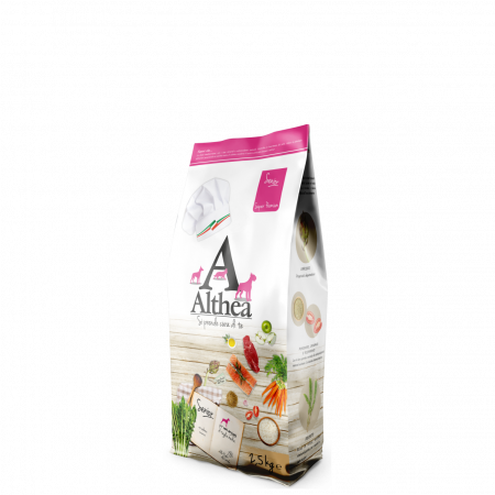 Hrana caini Super Premium adult senior, cu carne de vita, miel, pui si somon, Althea Senior-2kg [1]
