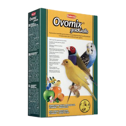 Hrana umeda - Hrana moale pentru pasari cu penaj auriu , Ovomix Gold Giallo, 300 g
