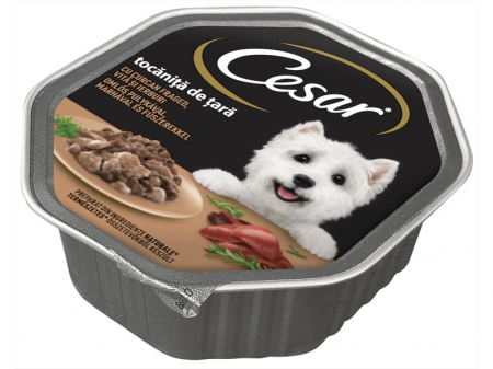 Hrana umeda pentru caini adulti Cesar, pate cu curcan si vita-150 g [1]