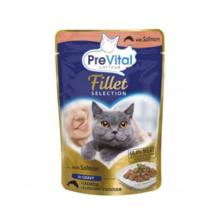 Hrana Umeda - Hrana Umeda Pentru Pisici, Fillet Selection, Cu Somon In Sos, 85 g