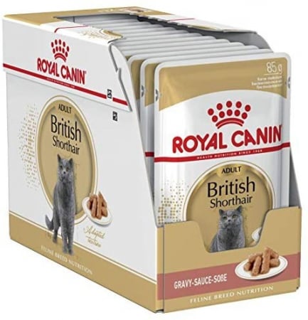 Hrana umeda pentru pisici Royal Canin, British Shorthair, Adult, 12x85g [1]