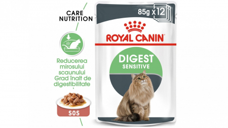 Hrana umeda pisica Royal Canin Digest Sensitive Care Adult in sos 12x 85g [1]