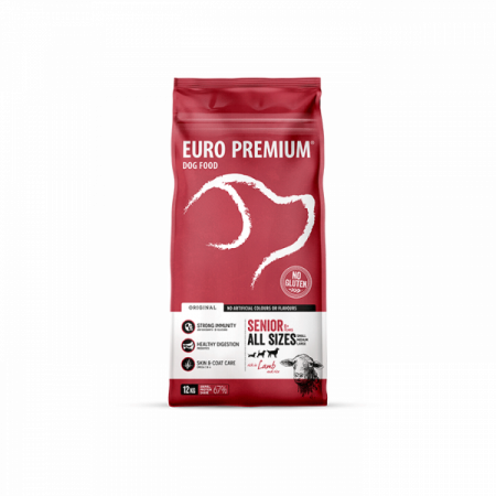 Hrana uscata caini, Euro Premium Small / Medium / Large Senior, Miel si Orez-3kg [1]