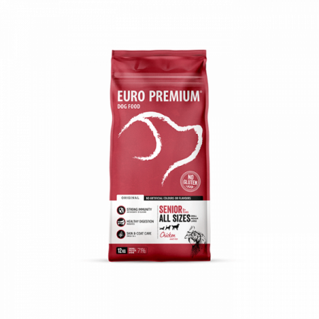 Hrana uscata caini, Euro Premium Small / Medium / Large Senior, Pui si Orez-3kg [1]