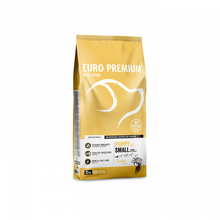 Hrana uscata caini, Euro Premium Small Puppy cu Pui & Orez-12kg [1]