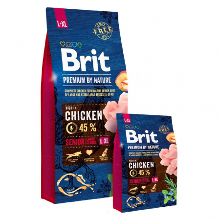 Hrana uscata pentru caini Brit Premium,Senior L-XL 15kg [1]