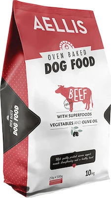 Hrana uscata - Hrana uscată pentru câini coaptă în cuptor, cu vita, Aellis Owen Baked Beef-10kg
