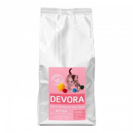Hrana uscata pentru pisic Grain Free Kitten Devora 7.5 kg [1]