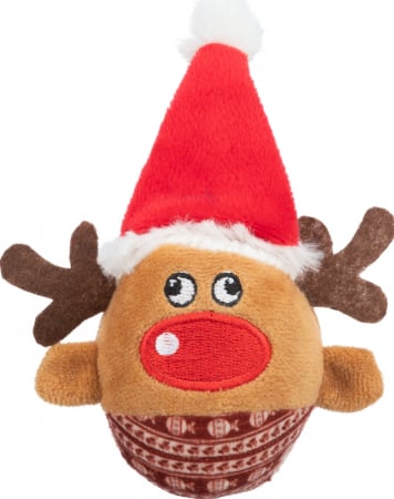 Accesorii caini - Jucarie Xmas, Ren Plus, Cu Zornaitoare,  6 x 12 cm, 92525